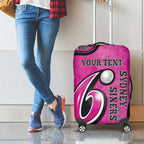 Custom Sydney Sixers Luggage Cover Indigenous Art - Grunge Style