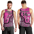 Custom Sydney Sixers Men Tank Top Indigenous Art - Grunge Style