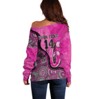 Custom Sydney Sixers Off Shoulder Sweater Indigenous Art - Grunge Style