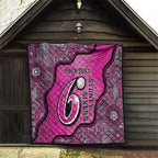 Custom Sydney Sixers Quilt Indigenous Art - Grunge Style
