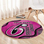 Custom Sydney Sixers Round Carpet Indigenous Art - Grunge Style