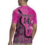 Custom Sydney Sixers Rugby Jersey Indigenous Art - Grunge Style