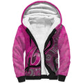 Custom Sydney Sixers Sherpa Hoodie Indigenous Art - Grunge Style