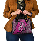 Custom Sydney Sixers Shoulder Handbag Indigenous Art - Grunge Style
