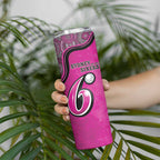 Custom Sydney Sixers Skinny Tumbler Indigenous Art - Grunge Style