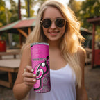 Custom Sydney Sixers Skinny Tumbler Indigenous Art - Grunge Style