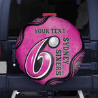 Custom Sydney Sixers Spare Tire Cover Indigenous Art - Grunge Style
