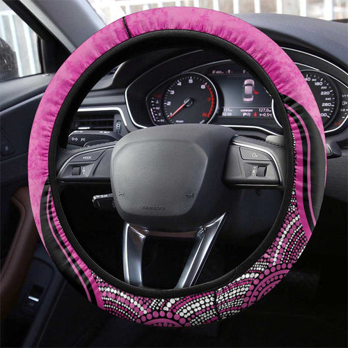 Sydney Sixers Steering Wheel Cover Indigenous Art - Grunge Style