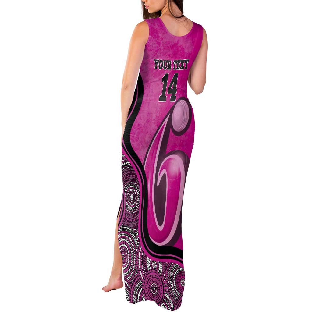 Custom Sydney Sixers Tank Maxi Dress Indigenous Art - Grunge Style