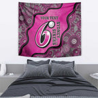 Custom Sydney Sixers Tapestry Indigenous Art - Grunge Style