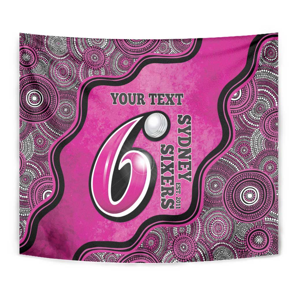 Custom Sydney Sixers Tapestry Indigenous Art - Grunge Style