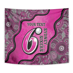 Custom Sydney Sixers Tapestry Indigenous Art - Grunge Style