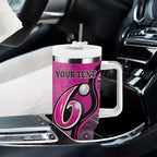 Custom Sydney Sixers Tumbler With Handle Indigenous Art - Grunge Style