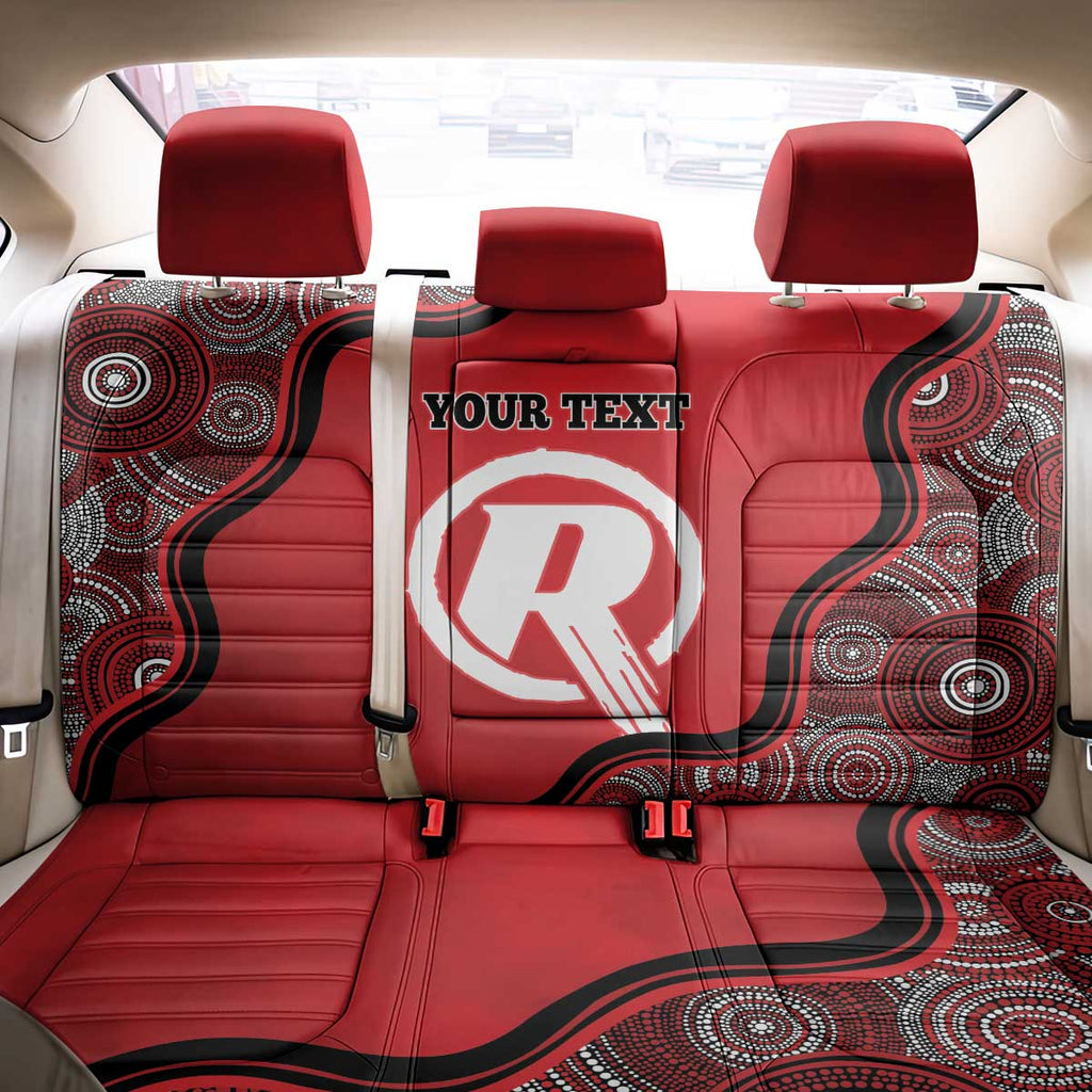 Custom Melbourne Renegades Back Car Seat Cover Indigenous Art - Grunge Style