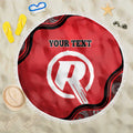 Custom Melbourne Renegades Beach Blanket Indigenous Art - Grunge Style