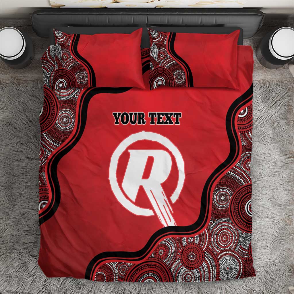 Custom Melbourne Renegades Bedding Set Indigenous Art - Grunge Style