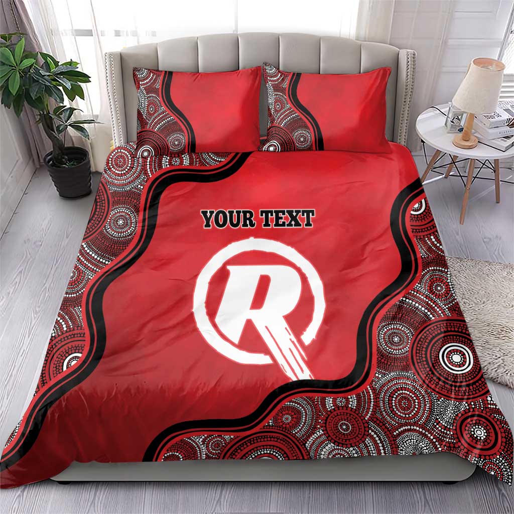Custom Melbourne Renegades Bedding Set Indigenous Art - Grunge Style