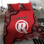Custom Melbourne Renegades Bedding Set Indigenous Art - Grunge Style