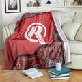 Custom Melbourne Renegades Blanket Indigenous Art - Grunge Style