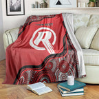 Custom Melbourne Renegades Blanket Indigenous Art - Grunge Style