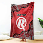 Custom Melbourne Renegades Blanket Indigenous Art - Grunge Style