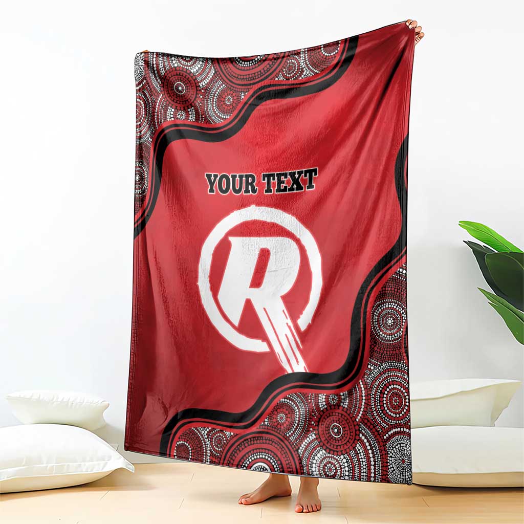 Custom Melbourne Renegades Blanket Indigenous Art - Grunge Style