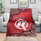 Custom Melbourne Renegades Blanket Indigenous Art - Grunge Style