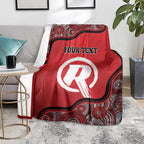 Custom Melbourne Renegades Blanket Indigenous Art - Grunge Style