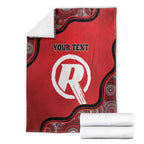 Custom Melbourne Renegades Blanket Indigenous Art - Grunge Style