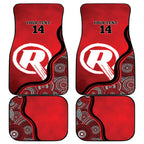 Custom Melbourne Renegades Car Mats Indigenous Art - Grunge Style
