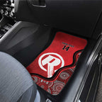 Custom Melbourne Renegades Car Mats Indigenous Art - Grunge Style