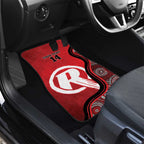 Custom Melbourne Renegades Car Mats Indigenous Art - Grunge Style