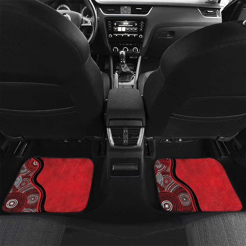 Custom Melbourne Renegades Car Mats Indigenous Art - Grunge Style