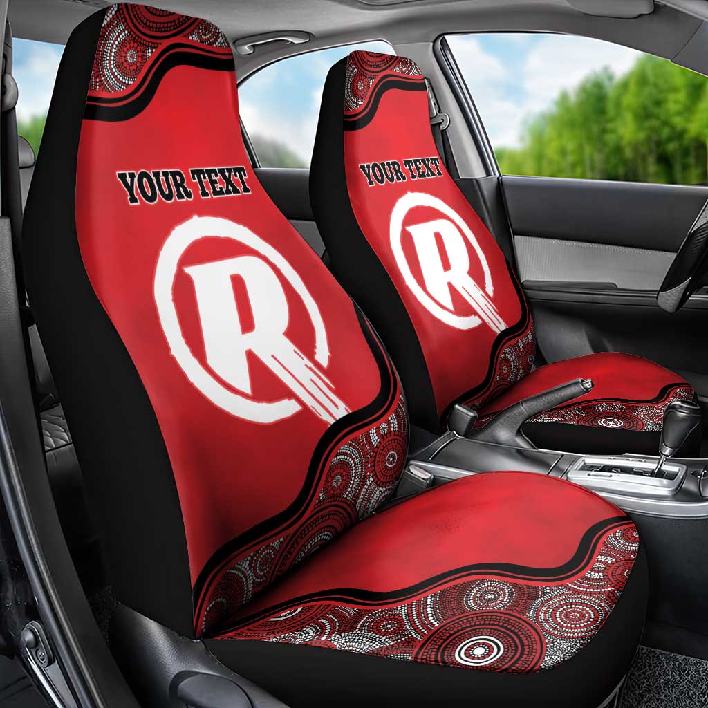 Custom Melbourne Renegades Car Seat Cover Indigenous Art - Grunge Style