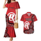 Custom Melbourne Renegades Couples Matching Mermaid Dress and Hawaiian Shirt Indigenous Art - Grunge Style
