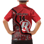 Custom Melbourne Renegades Family Matching Mermaid Dress and Hawaiian Shirt Indigenous Art - Grunge Style