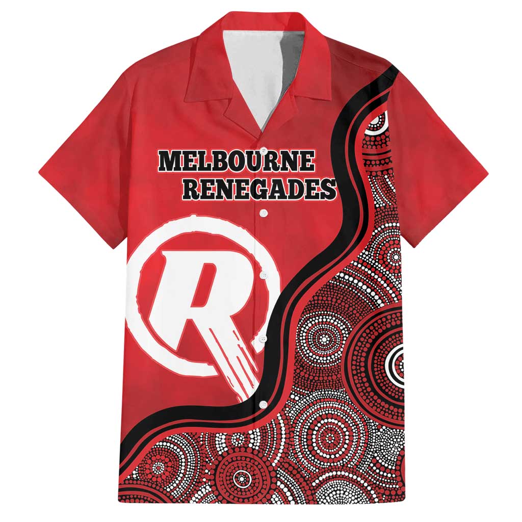 Custom Melbourne Renegades Family Matching Off Shoulder Maxi Dress and Hawaiian Shirt Indigenous Art - Grunge Style
