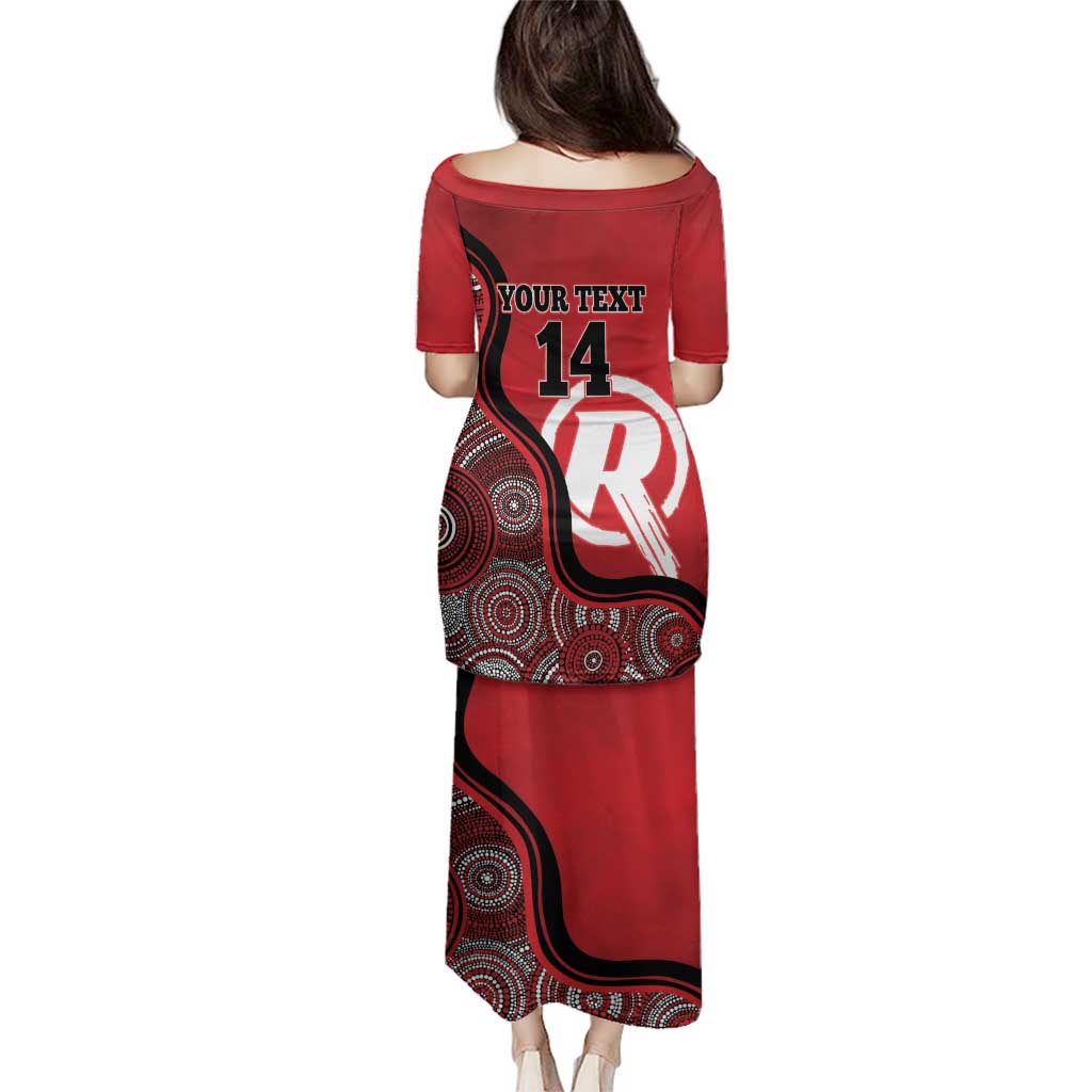 Custom Melbourne Renegades Family Matching Puletasi and Hawaiian Shirt Indigenous Art - Grunge Style