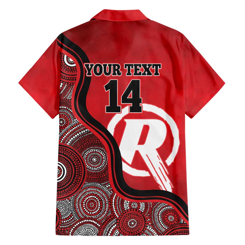 Custom Melbourne Renegades Family Matching Short Sleeve Bodycon Dress and Hawaiian Shirt Indigenous Art - Grunge Style