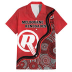 Custom Melbourne Renegades Family Matching Summer Maxi Dress and Hawaiian Shirt Indigenous Art - Grunge Style
