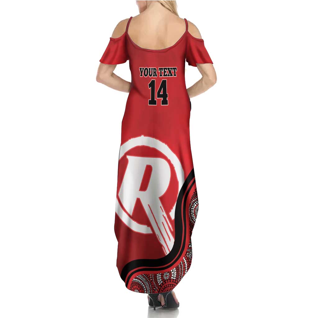 Custom Melbourne Renegades Family Matching Summer Maxi Dress and Hawaiian Shirt Indigenous Art - Grunge Style