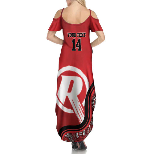 Custom Melbourne Renegades Family Matching Summer Maxi Dress and Hawaiian Shirt Indigenous Art - Grunge Style