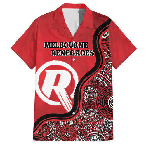 Custom Melbourne Renegades Family Matching Tank Maxi Dress and Hawaiian Shirt Indigenous Art - Grunge Style