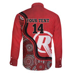 Custom Melbourne Renegades Family Matching Tank Maxi Dress and Hawaiian Shirt Indigenous Art - Grunge Style