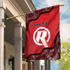 Custom Melbourne Renegades Garden Flag Indigenous Art - Grunge Style