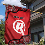 Custom Melbourne Renegades Garden Flag Indigenous Art - Grunge Style