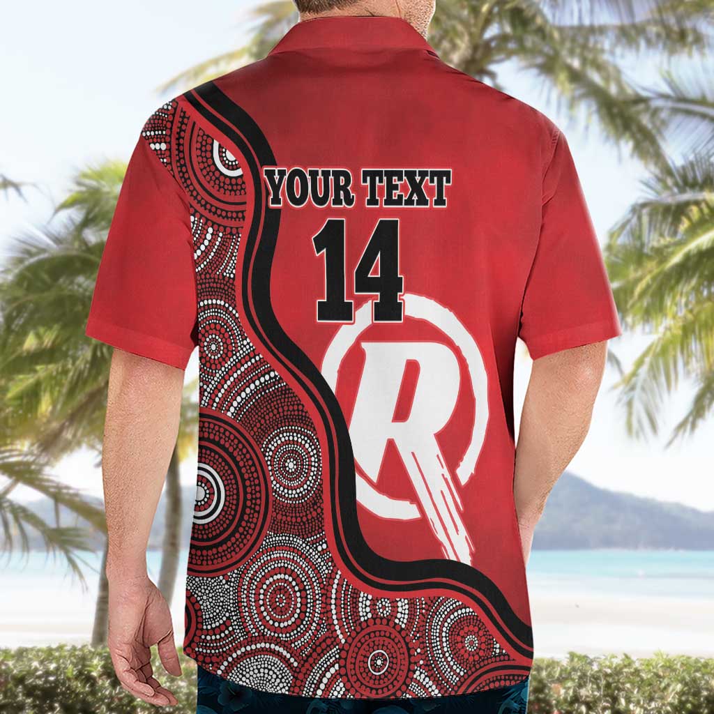 Custom Melbourne Renegades Hawaiian Shirt Indigenous Art - Grunge Style