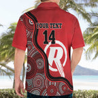 Custom Melbourne Renegades Hawaiian Shirt Indigenous Art - Grunge Style