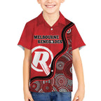 Custom Melbourne Renegades Hawaiian Shirt Indigenous Art - Grunge Style