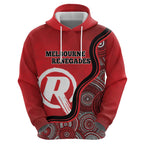 Custom Melbourne Renegades Hoodie Indigenous Art - Grunge Style